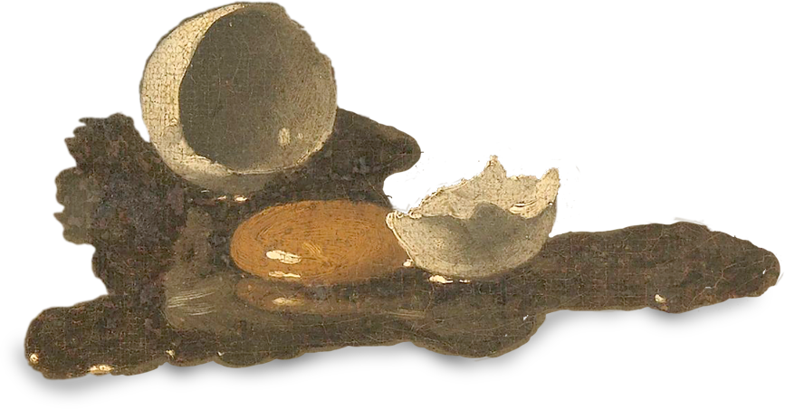 peinture oeuf cassé